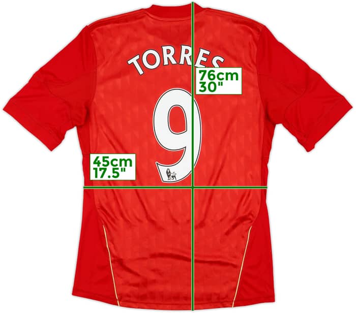 2010-12 Liverpool Home Shirt Torres #9 - 5/10 - (S)