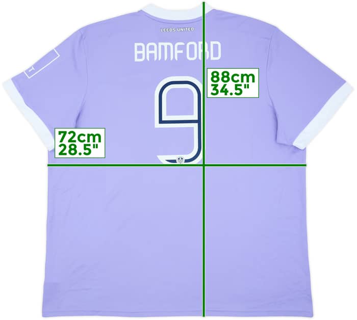 Camiseta de la tercera equipación del Leeds United 2021-22 Bamford #9 - 8/10 - (3XL)