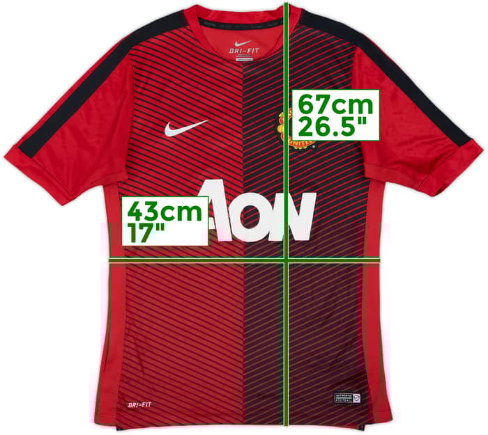 2014-15 Manchester United Nike Training Shirt - 8/10 - (M)