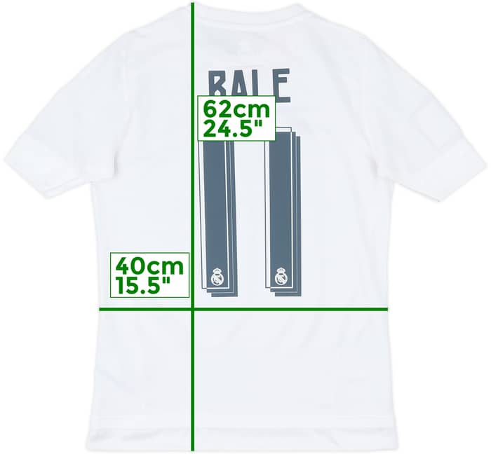2015-16 Real Madrid Home Shirt Bale #11 - 8/10 - (XL.Boys)