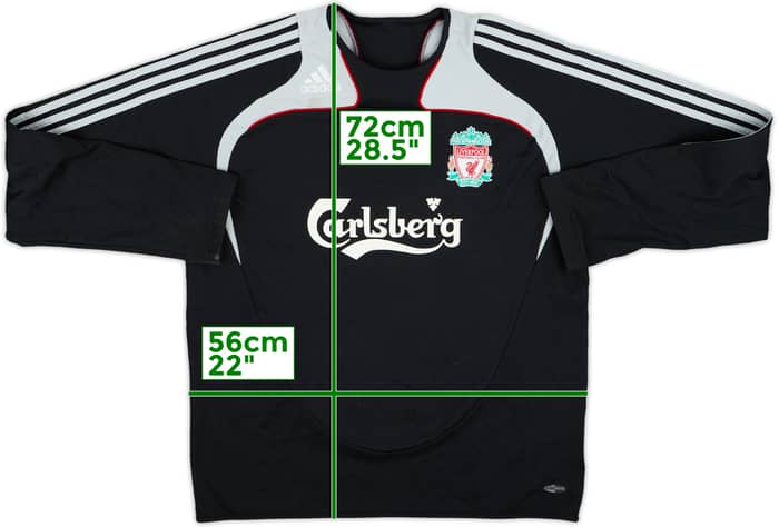 2008-09 Liverpool adidas Sweat Top - 6/10 - (L)