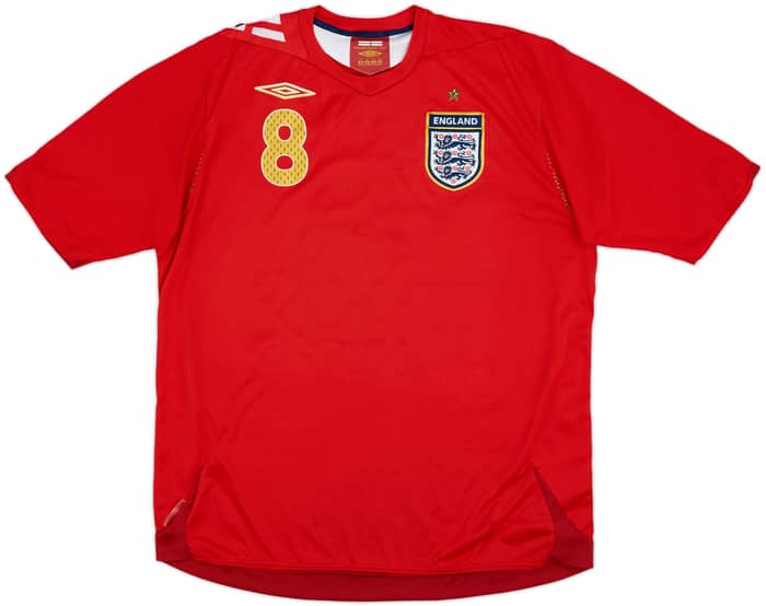 2006-08 England Away Shirt Lampard #8 - 7/10 - (XL)