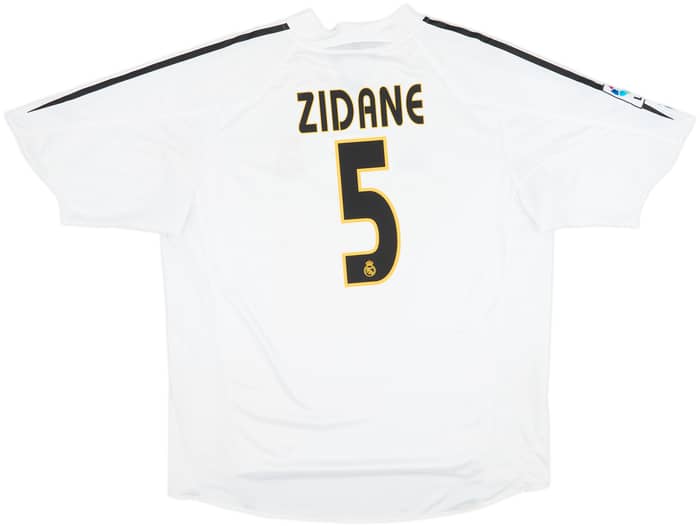 2004-05 Real Madrid Home Shirt Zidane #5 - 6/10 - (XL)