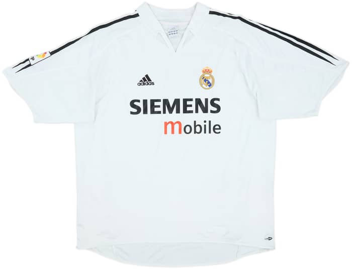 2004-05 Real Madrid Home Shirt Zidane #5 - 6/10 - (XL)