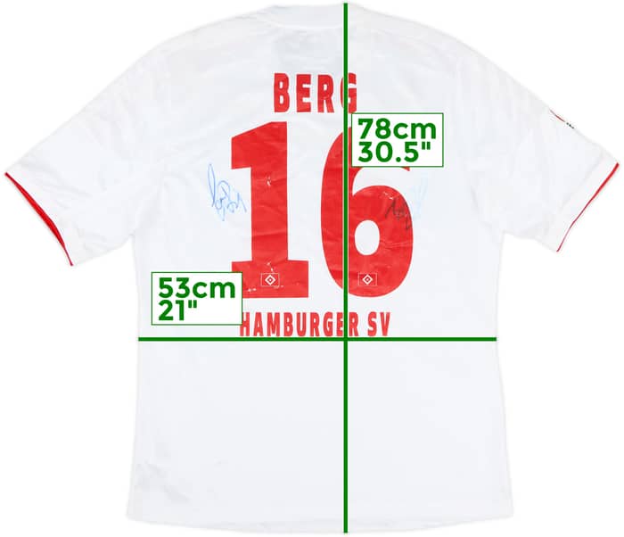 2012-13 Hamburg 125 years Signed Home Shirt Berg #16 (L)