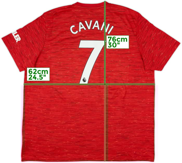 2020-21 Manchester United Home Shirt Cavani #7 - 8/10 - (3XL)