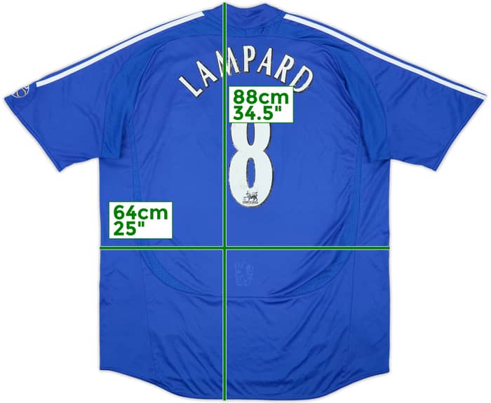 2006-08 Chelsea Home Shirt Lampard #8 - 5/10 - (XXL)