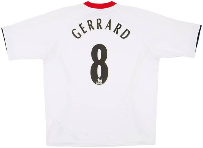 2005-06 Liverpool Away Shirt Gerrard #8 - 4/10 - (XL)