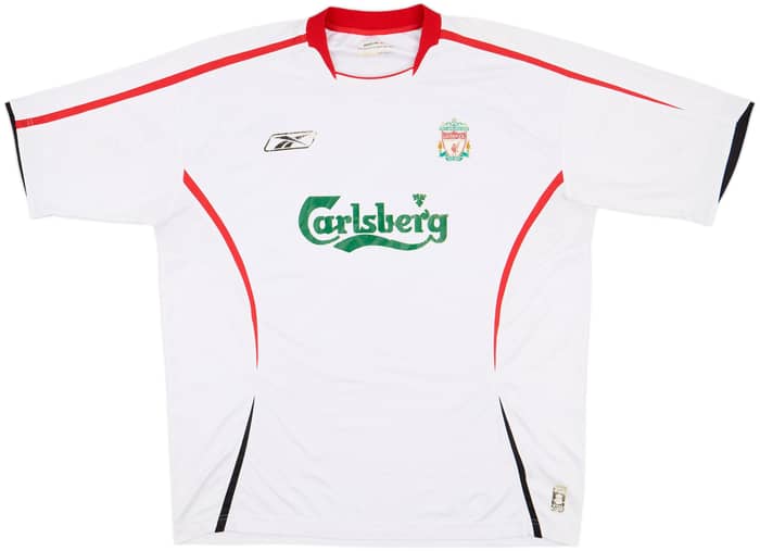 2005-06 Liverpool Away Shirt Gerrard #8 - 4/10 - (XL)
