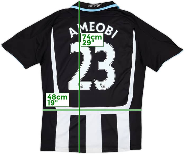 2007-09 Newcastle Home Shirt Ameobi #23 - 6/10 - (M)