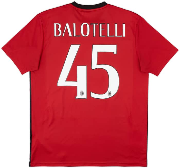 2014-15 AC Milan Basic Home Shirt Balotelli #45 - 5/10 - (L)