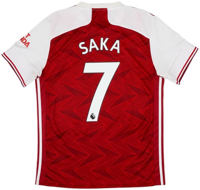 2020-21 Arsenal Home Shirt Saka #7 - 5/10 - (M)