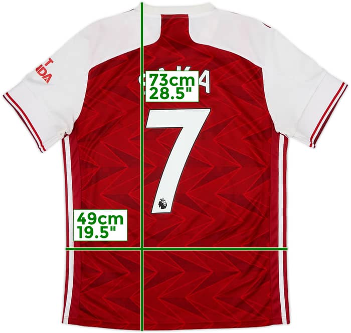 2020-21 Arsenal Home Shirt Saka #7 - 5/10 - (M)