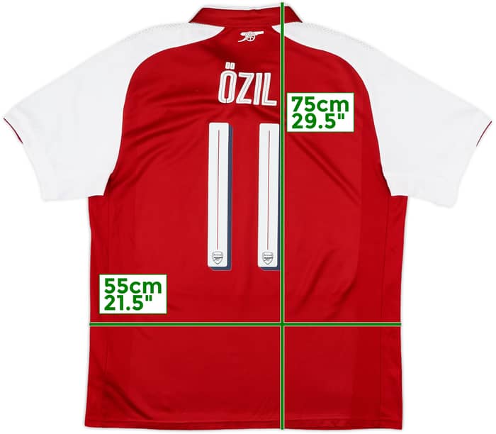 2017-18 Arsenal Home Shirt Ozil #11 - 9/10 - (L)
