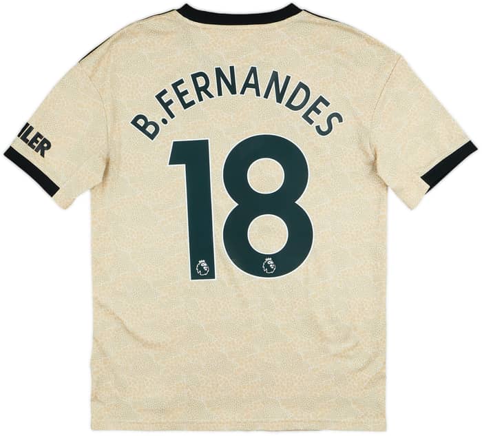 2019-20 Manchester United Away Shirt B.Fernandes #18 - 8/10 - (XL.Boys)