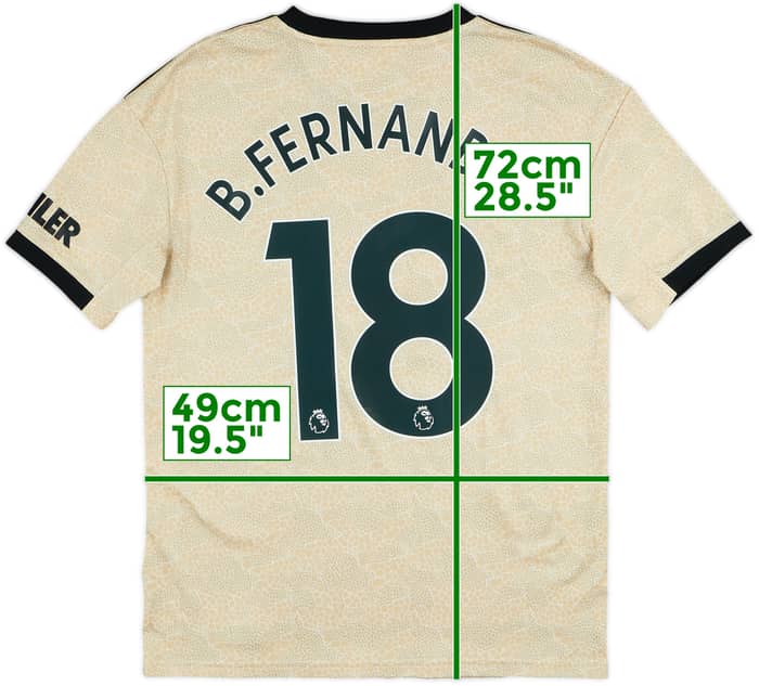 2019-20 Manchester United Away Shirt B.Fernandes #18 - 8/10 - (XL.Boys)