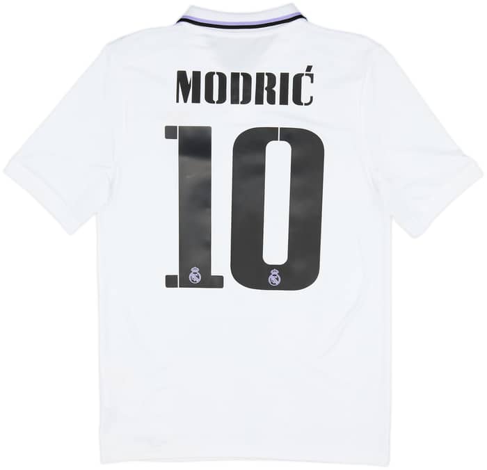 2022-23 Real Madrid Home Shirt Modric #10 - 8/10 - (XL.Boys)