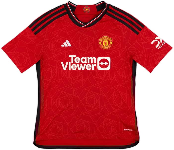 2023-24 Manchester United Home Shirt - 10/10 - (L.Boys)