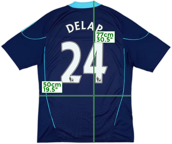 2010-12 Stoke City Away Shirt Delap #24 - 8/10 - (L)