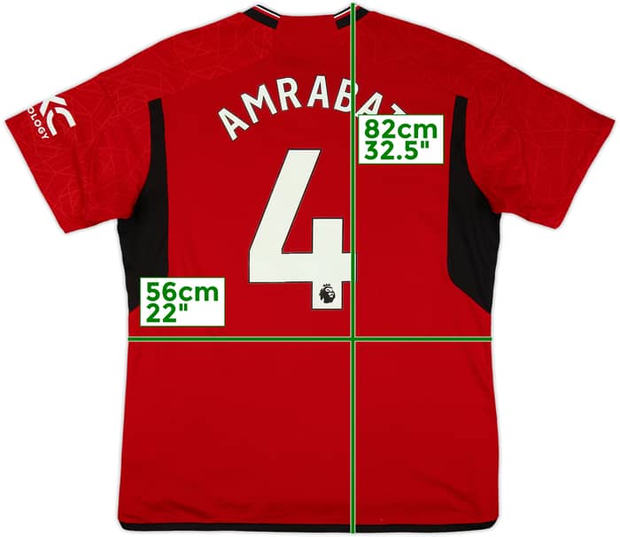 Camiseta de local del Manchester United 2023-24 Amrabat #4 - 8/10 - (XL)