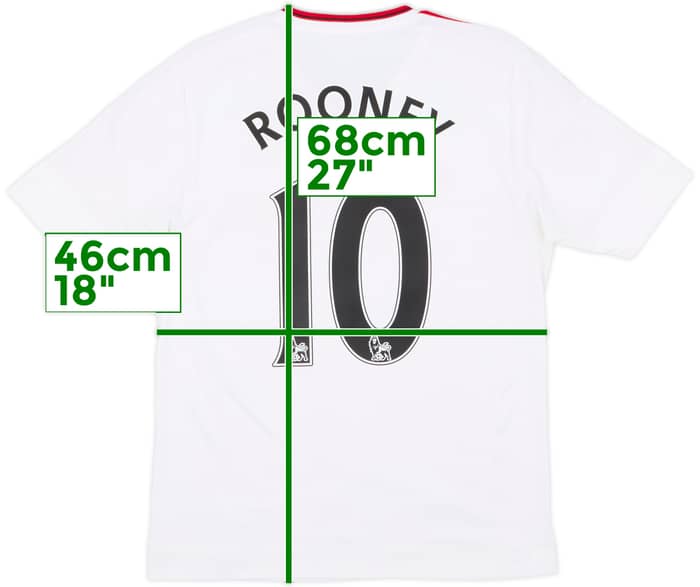 2015-16 Manchester United Away Shirt Rooney #10 - 6/10 - (S)