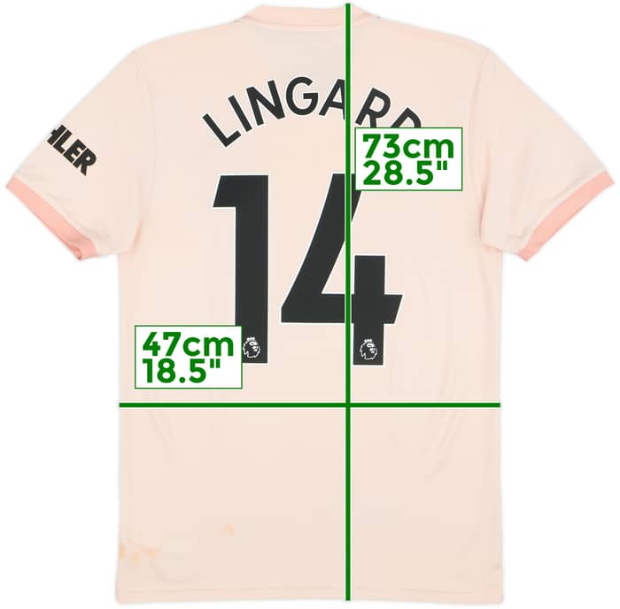 2018-19 Manchester United Away Shirt Lingard #14 - 6/10 - (S)