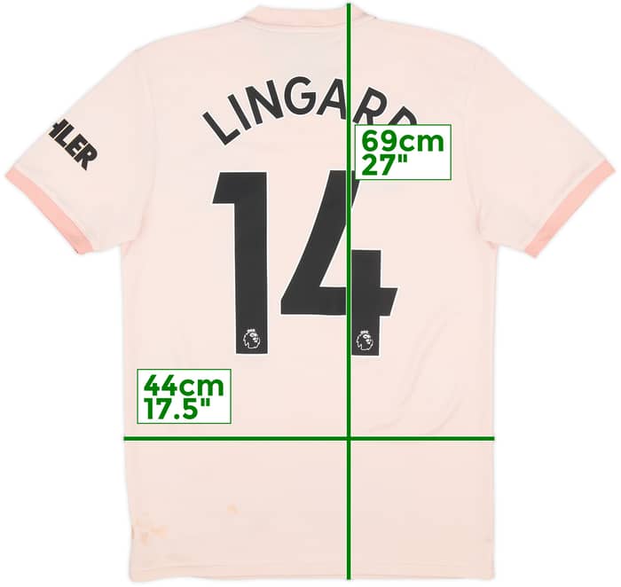 2018-19 Manchester United Away Shirt Lingard #14 - 5/10 - (S)