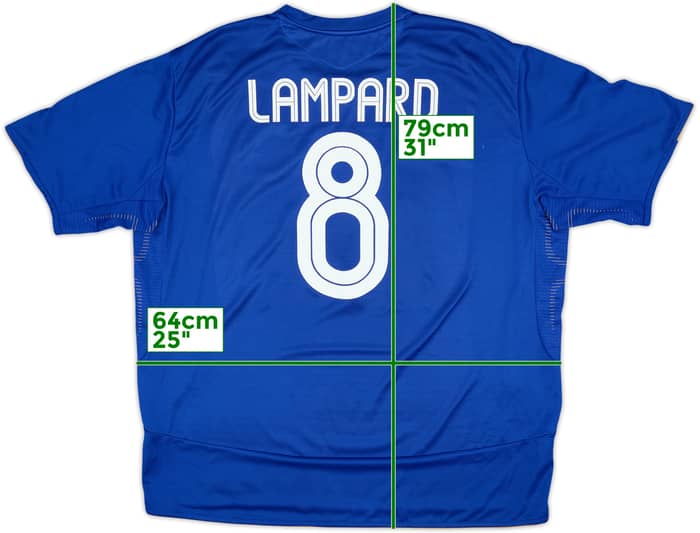 2005-06 Chelsea Centenario Camiseta Local Lampard #8 - 8/10 - (3XL)