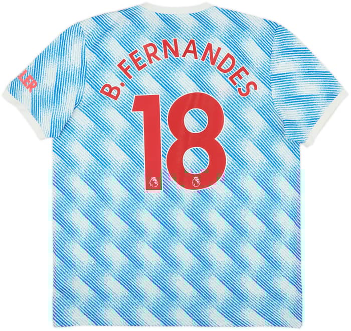 2021-22 Manchester United Away Shirt B.Fernandes #18 - 8/10 - (XL)