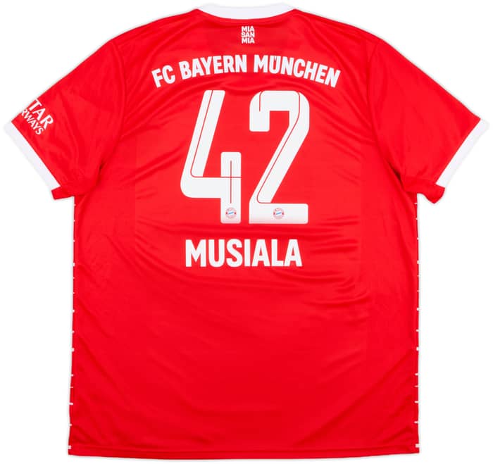 2022-23 Bayern Munich Home Shirt Musiala #42 - 9/10 - (XL)