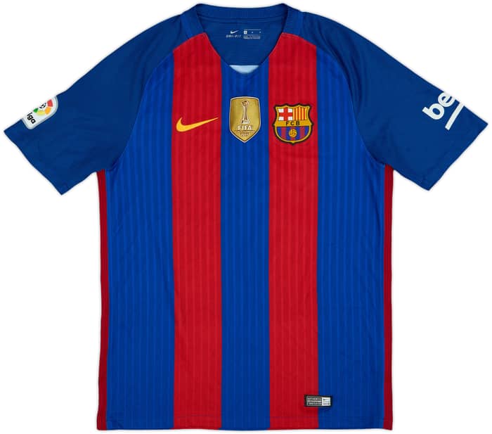 2016-17 Barcelona Home Shirt Denis Suarez #6 - 9/10 - (M)