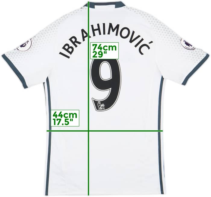 2016-17 Manchester United Third Shirt Ibrahimovic #9 - 6/10 - (S)