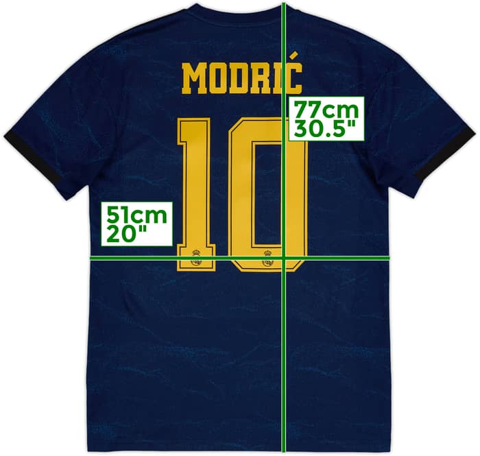 Camiseta de visitante del Real Madrid 2019-20 Modric #10 - 8/10 - (M)
