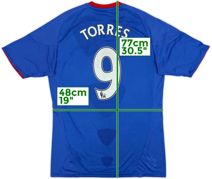 2010-11 Chelsea Home Shirt Torres #9 - 6/10 - (S)