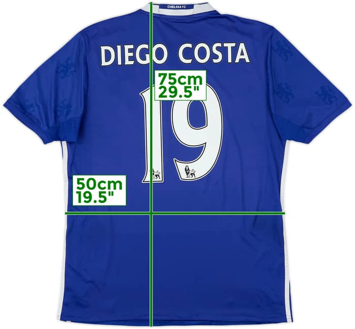 2016-17 Chelsea Home Shirt Diego Costa #19 - 5/10 - (M)