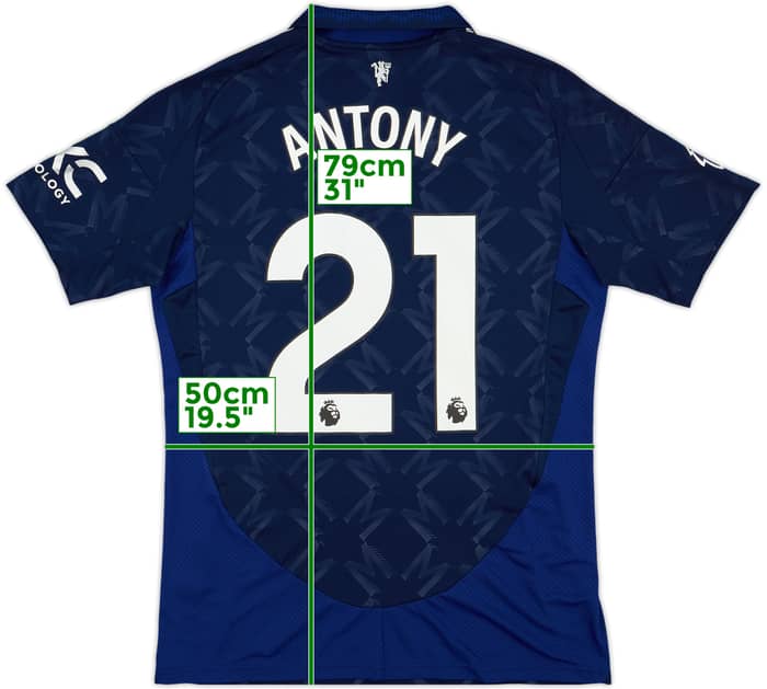 2024-25 Manchester United Away Shirt Antony #21 - 8/10 - (M)