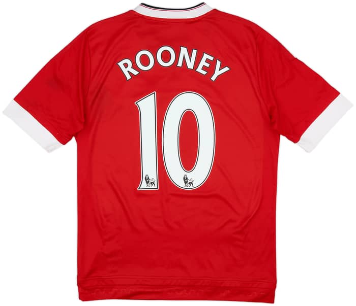 2015-16 Manchester United Home Shirt Rooney #10 - 6/10 - (XL.Boys)