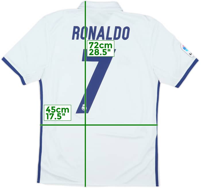 2016-17 Real Madrid Home Shirt Ronaldo #7 - 7/10 - (S)