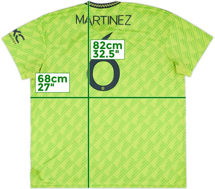 2022-23 Manchester United Third Shirt Martinez #6 - 8/10 - (3XL)