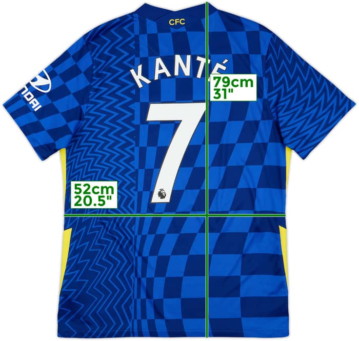 2021-22 Chelsea Home Shirt Kante #7 - 9/10 - (L)