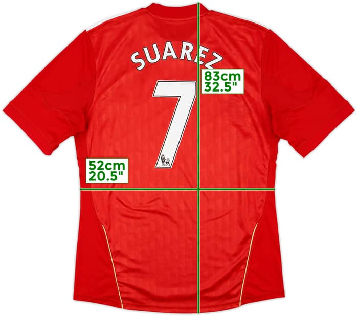 2010-12 Liverpool Home Shirt Suarez #7 - 5/10 - (L)