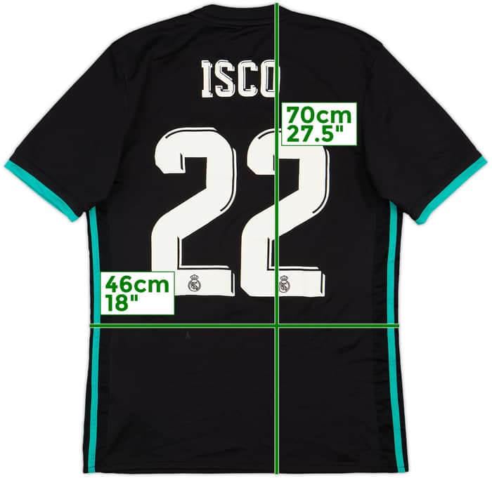 2017-18 Real Madrid Away Shirt Isco #22 - 7/10 - (S)