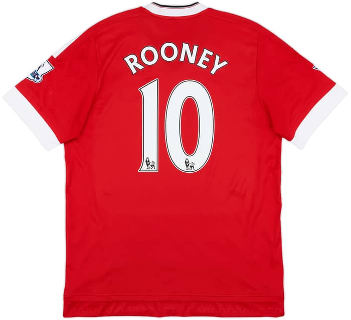 2015-16 Manchester United Home Shirt Rooney #10 - 6/10 - (L)