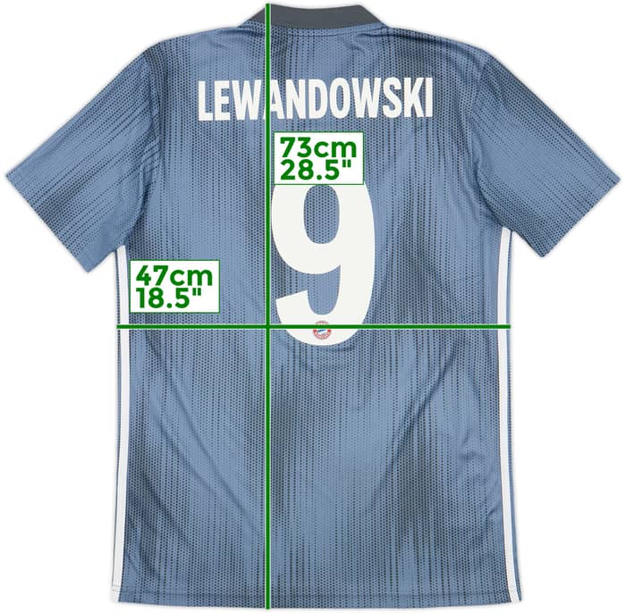 2018-19 Bayern Munich Third Shirt Lewandowski #9 - 9/10 - (S)