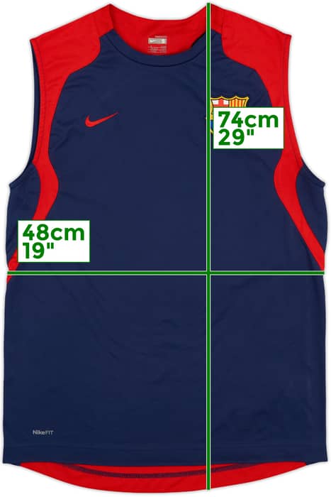 2007-08 Barcelona Nike Training Vest - 8/10 - (S)