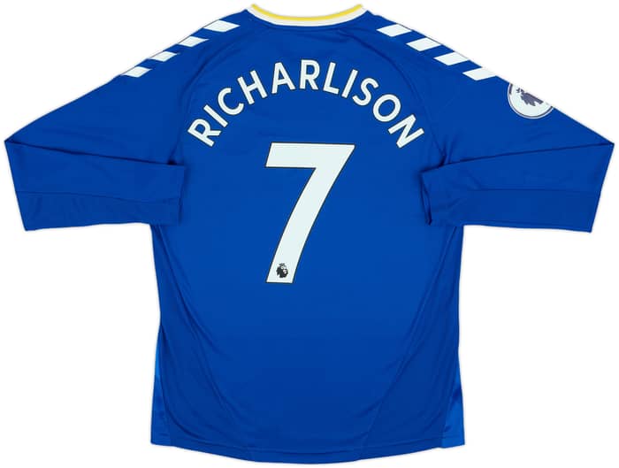 2021-22 Everton Home L/S Shirt Richarlison #7 - 9/10 - (L)