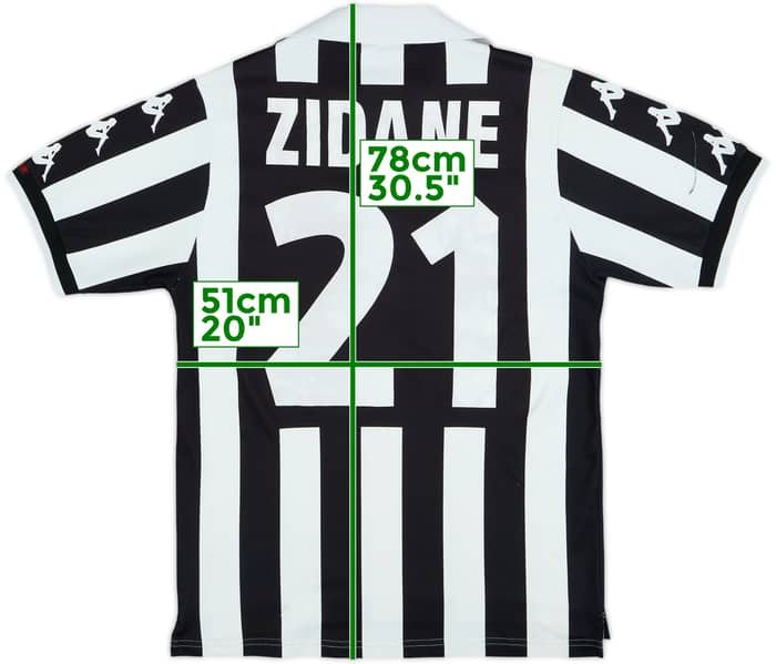1999-00 Juventus Home Shirt Zidane #21 - 6/10 - (S)