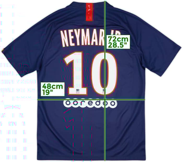 2019-20 Paris Saint-Germain Home Shirt Neymar Jr #10 - 10/10 - (M)