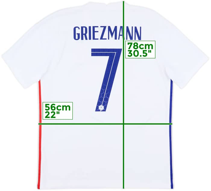 2020-21 France Away Shirt Griezmann #7 - 9/10 - (L)