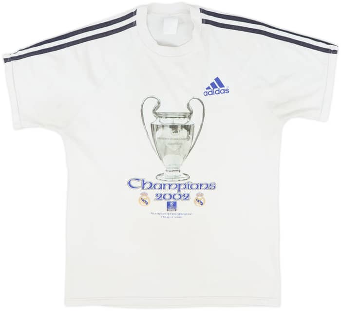 2002-03 Real Madrid 'Champions' adidas Cotton Tee - 5/10 - (S)